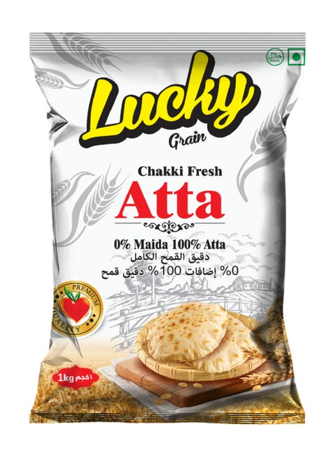 Lucky Grain Chakki Fresh Atta 1Kg