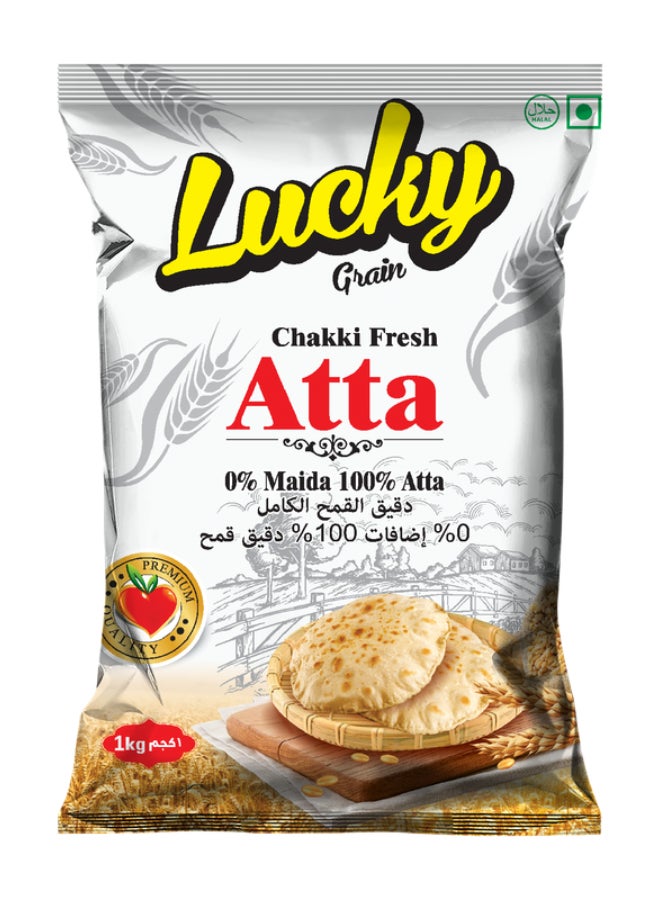 Lucky Grain Chakki Fresh Atta 1Kg