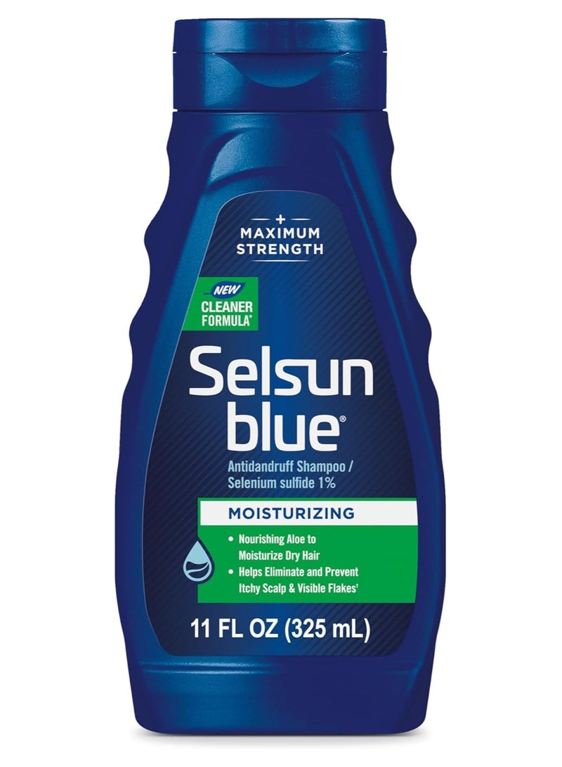 Selsun blue Moisturizing Anti-dandruff Shampoo with Aloe, 11 fl. oz. - Image 1