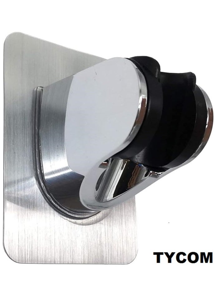 TYCOM Shower Head Holder Strong Adhesive and Waterproof Shower Head Holder Adjustable Handheld Shower Holder Wall Mount Shower Bracket  - Image 1