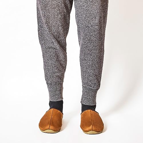 Deer Stags Mens Grizzly Slippers, Chestnut, 8 - Image 2