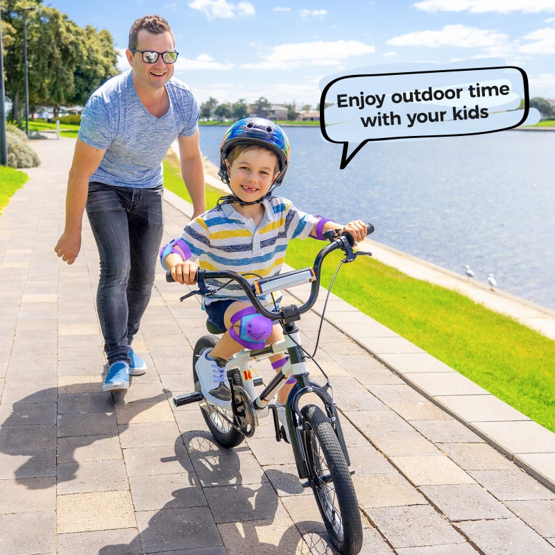 BOSONER Kids/Youth Knee Pad Elbow Pads for Roller Skates Cycling BMX Bike Skateboard Inline Rollerblading, Skating Skatings Scooter Riding Sports - Image 5