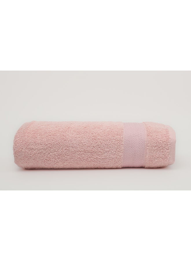 White Rose Towel SERENITY S - 550 GSM - 100% Cotton Terry -Bath Sheet 80x160 cm-Premium Touch-Quick Dry - Super Absorbent-Pink  - Image 3