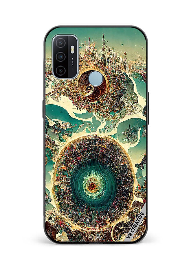 VR CREATIVE Protective Case Cover For Oppo A53 Surreal City Design Multicolour - Image 1