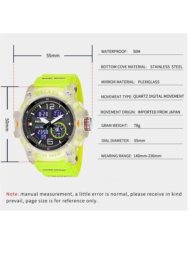 SMAEL Outdoor Sports Digital Watch Wristwatch LED Stopwatch Waterproof - Image 3