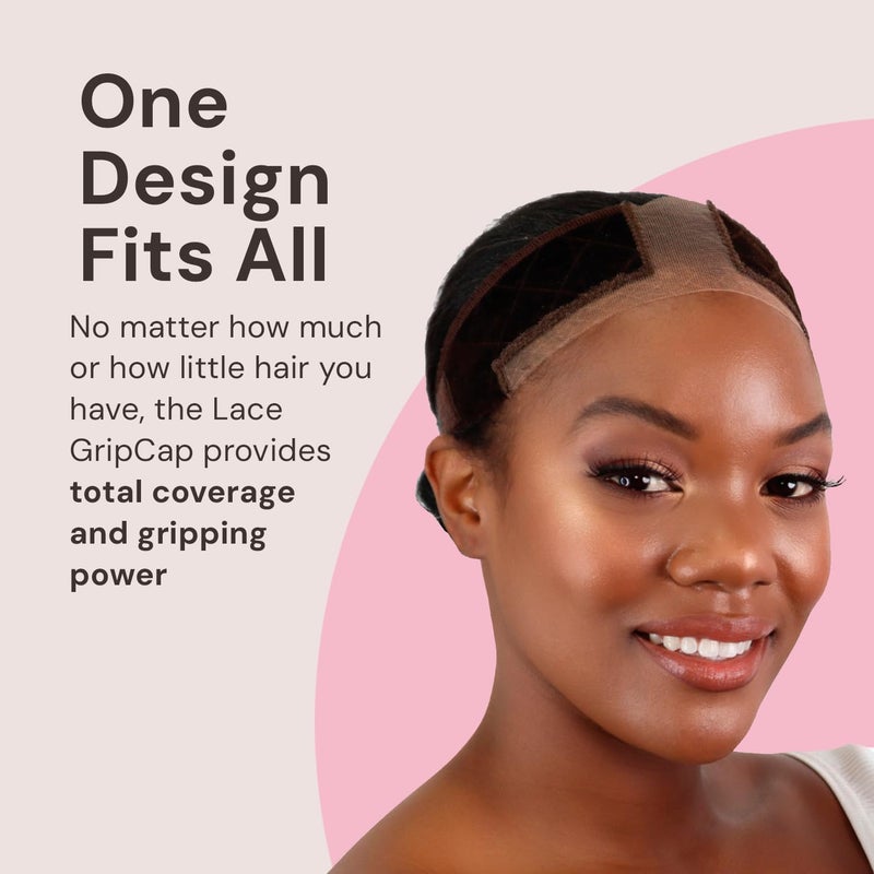 MILANO COLLECTION Lace Wig Grip Cap for Women, Adjustable Wig Caps for Women Non Slip with Headband to Secure Lace Top Perfectly in Place, One Size Fits All, Nude - Image 4