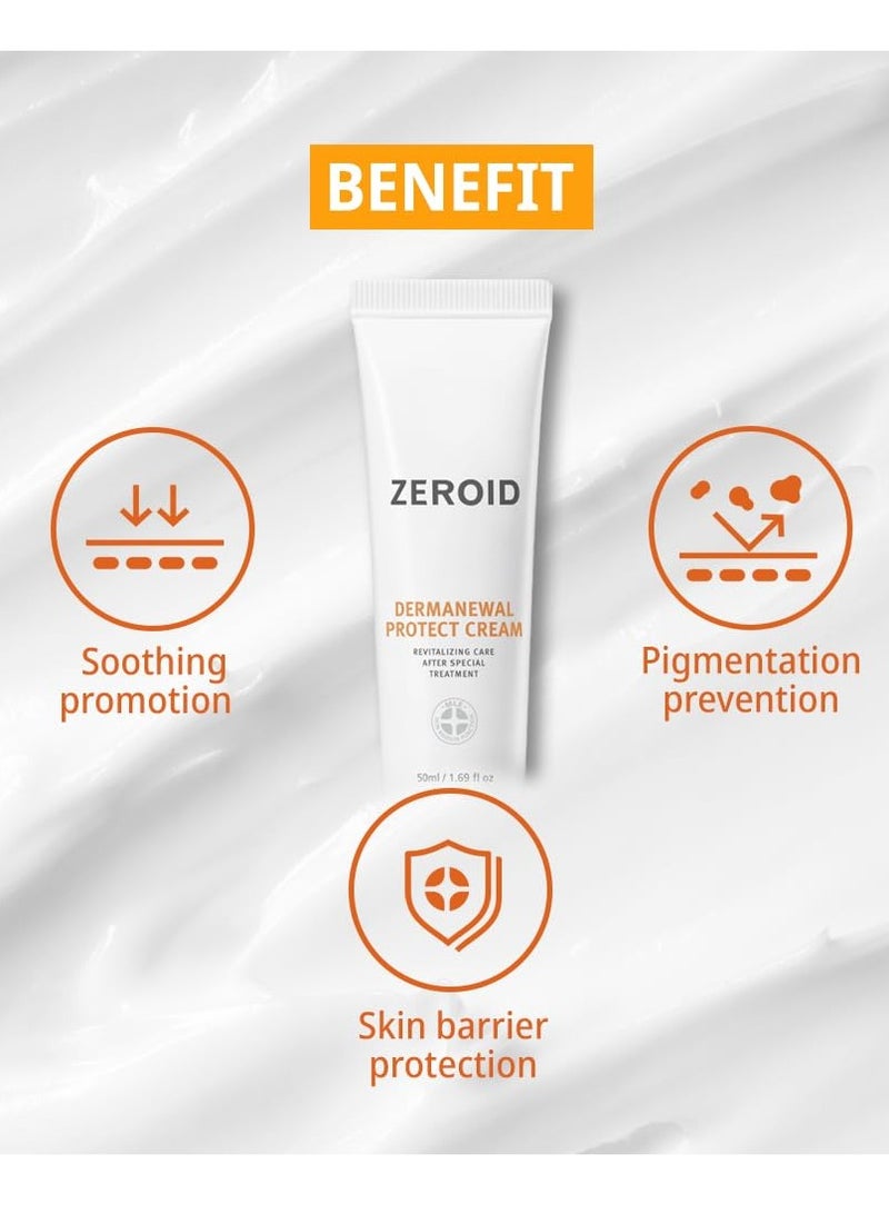 zeroid ZEROID Dermanewal Protect Cream Revitalizing Care After Special Treatment (50 mL) - Image 3