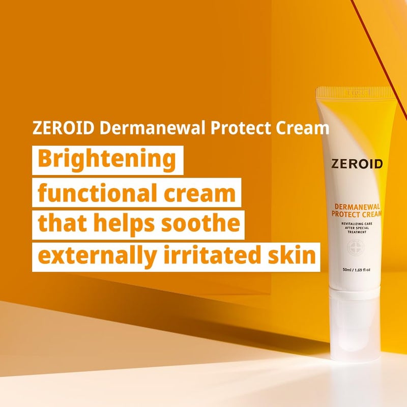 ZEROID | Dermanewal Protect Cream | Revitalizing Care After Special Treatment | Facial Moisturizer & Face Cream for Sensitive Skin | Face Lotion for Dry Skin | Soothing & Hydrating | 1.69 fl oz (50ml) - Image 2