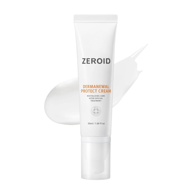 ZEROID | Dermanewal Protect Cream | Revitalizing Care After Special Treatment | Facial Moisturizer & Face Cream for Sensitive Skin | Face Lotion for Dry Skin | Soothing & Hydrating | 1.69 fl oz (50ml) - Image 1