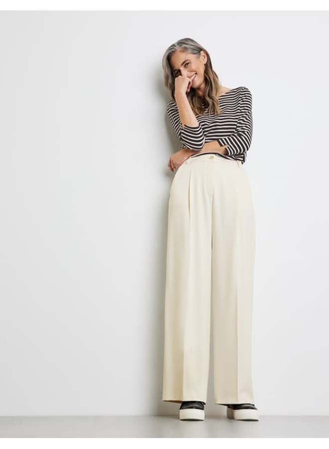 GERRY WEBER Flowing Marlene trousers with wide waist pleats  - Image 2