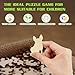 Aeekdook Wooden Puzzles for Kids Ages 48 Cute Dog Puzzle Unique Animal Shaped Wooden Jigsaw Puzzles for Kid 50 Pieces Puzzles for Kids50pcs114 114in - Image 4