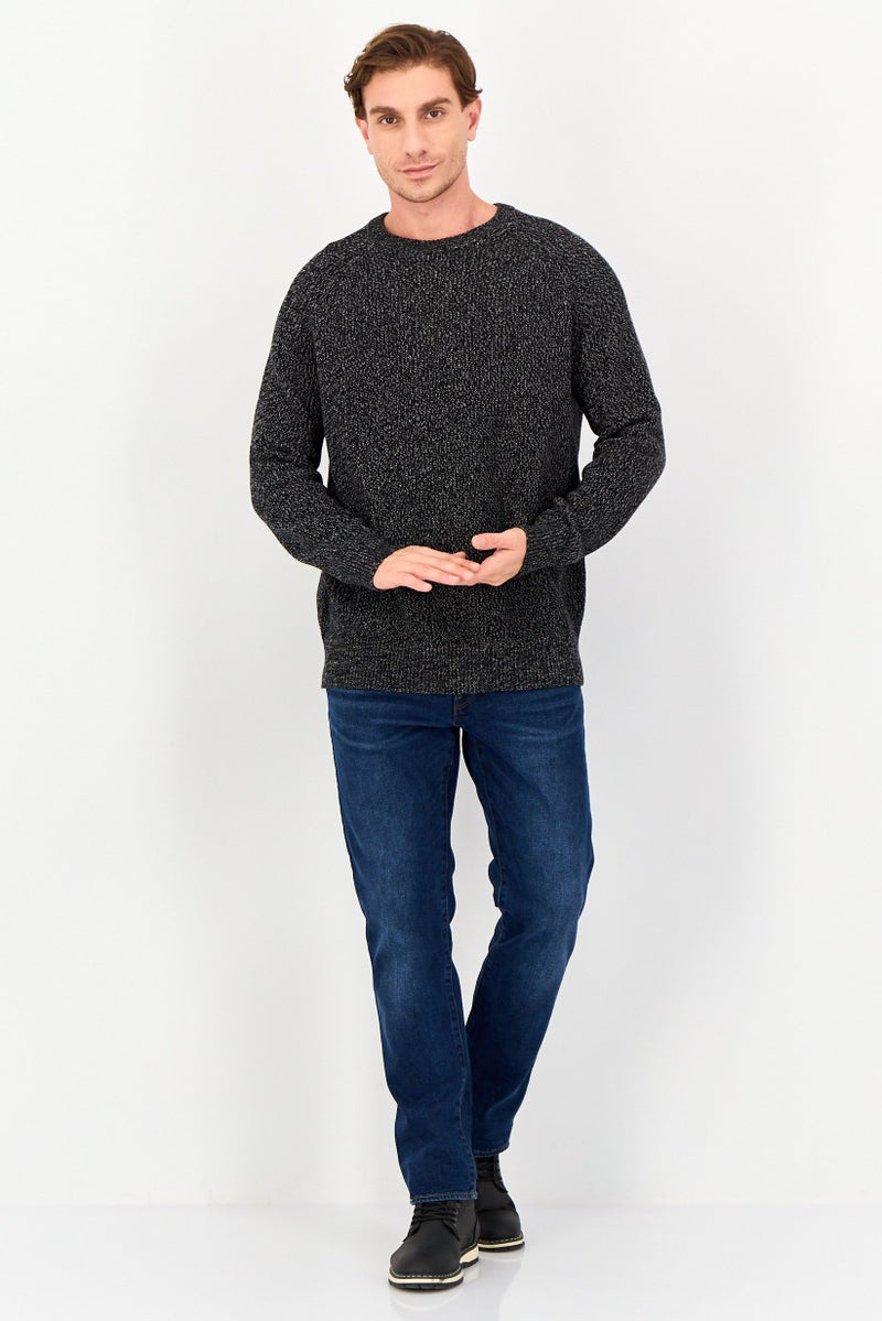 Celio Men Crew Neck Textured Sweater, Multicolor - Image 4