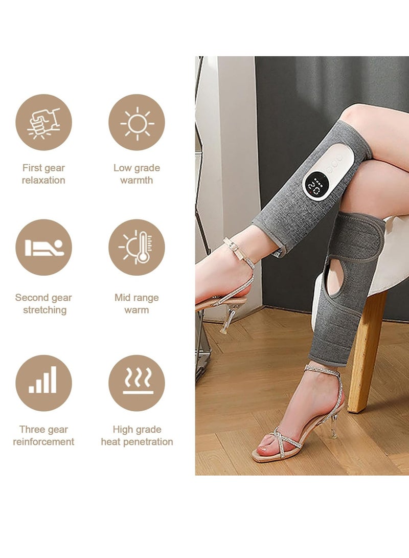 general Leg Massager, Calf Massager for Circulation and Pain Relief, 3 Intensity Levels x 3 Modes, Heating Function, Rechargeable C-Type, Adjustable Size, Portable Electric Massage Pad (One) - Image 3