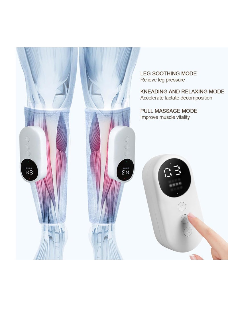 general Leg Massager, Calf Massager for Circulation and Pain Relief, 3 Intensity Levels x 3 Modes, Heating Function, Rechargeable C-Type, Adjustable Size, Portable Electric Massage Pad (One) - Image 5