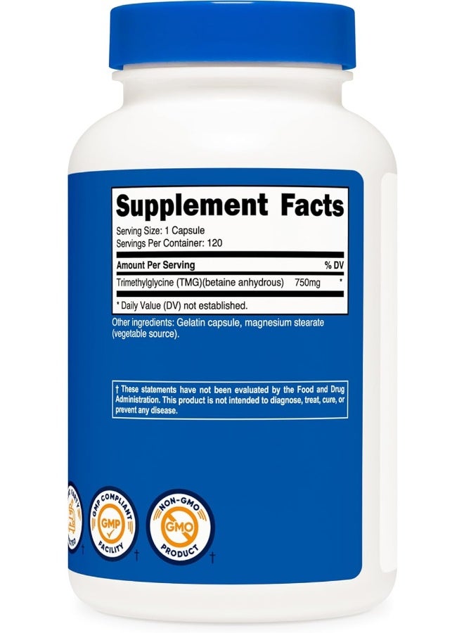 Nutricost TMG 120 Caps (1 Bottle) - Image 4