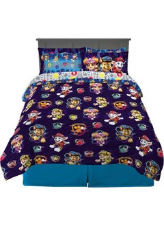 Franco Franco Paw Patrol Kids Bedding Super Soft Comforter and Sheet Set with Sham, 7 Piece Full Size, (Official Licensed Product)  - Image 1