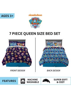 Franco Franco Paw Patrol Kids Bedding Super Soft Comforter and Sheet Set with Sham, 7 Piece Full Size, (Official Licensed Product)  - Image 2