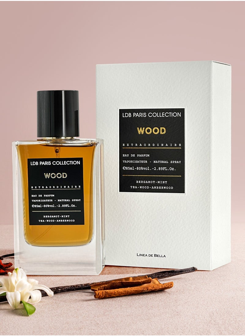 Linea De Bella Linea De Bella LDB Wood Woody Aquatic EDP 85ml Men  - Image 3