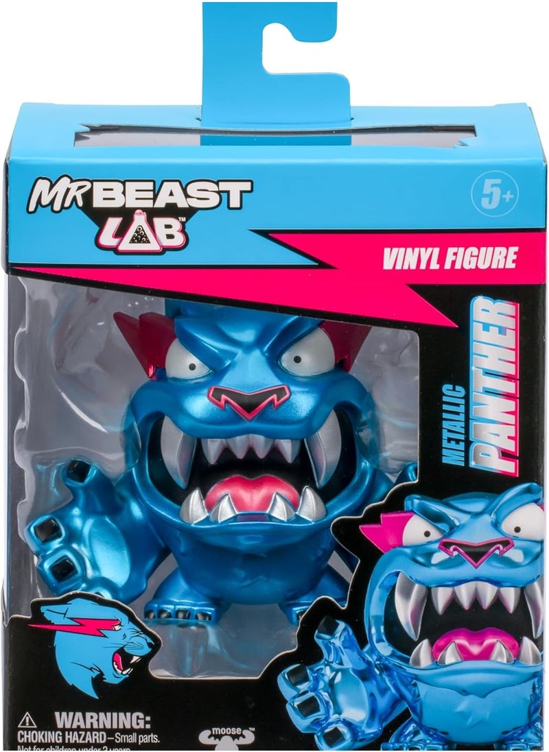 MrBeast Lab - MrBeast Lab Collectible Vinyl Figures - Metallic Panther 3.5" Tall, Packaged in A Premium Display Box - Image 1