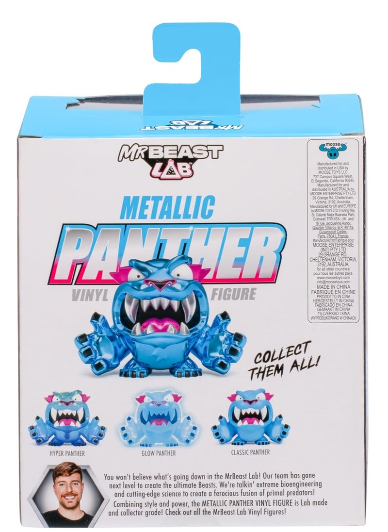 MrBeast Lab - MrBeast Lab Collectible Vinyl Figures - Metallic Panther 3.5" Tall, Packaged in A Premium Display Box - Image 1