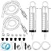 Meonum 2 Pack Brake Bleeder Kit Hydraulic Disc Clutch Bleeding Kit 100ML 50cm Hose Oil FluidBrake Bleeder Hose with One Way Check Valve for Hydraulic System Bleeding Quads System Repair Maintenance - Image 2
