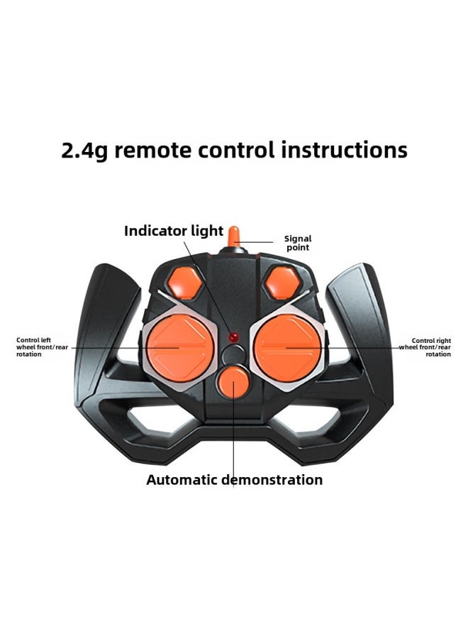Hot Sale 2.4G Double-sided Stunt Remote Control Car Children's Electric Off-road Rolling Rotating Four-wheel Drive Toy Car Wholesale-Color: 2.4G Rolling Stunt Car * Charging Edition-Proportion:Chinese Color Box  - Image 4