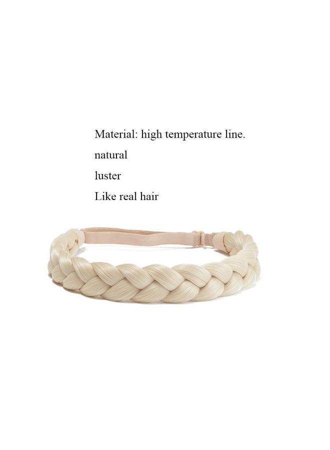 TOECWEGR Braided headband for Women 3 Strands Synthetic Braided Hair Headbands Stretch Plaited Hairs Headbands Hairpiece Fashion Hair Accessories - Image 4