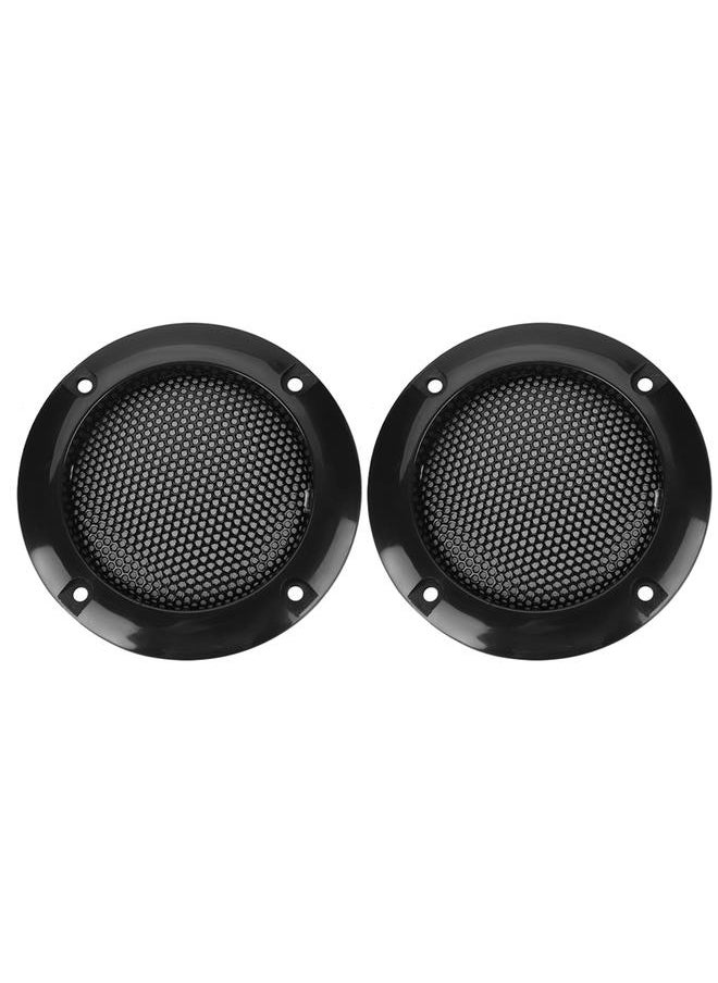 Thoraya 2 Inch Speaker Decorative Steel Mesh Circle Car Speaker Protective Mesh Cover (Black)  - Image 2