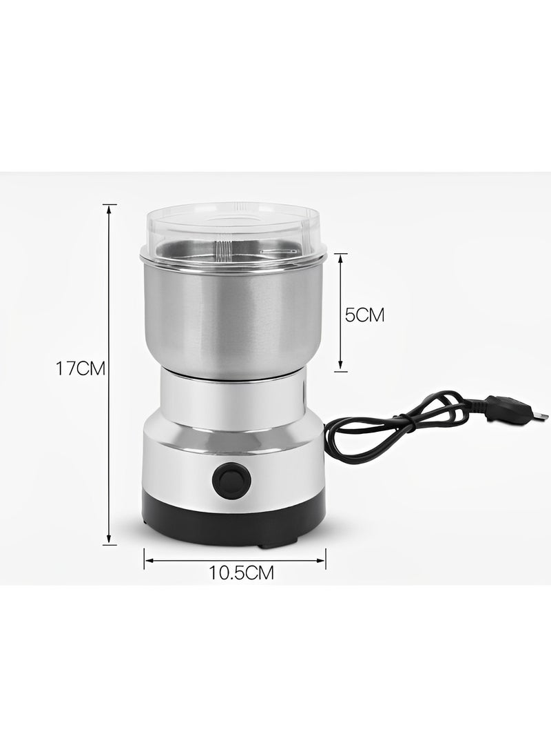 Electric Coffee Grinder and Spice Grinder with 4 Stainless Steel Blades Removable Bowls