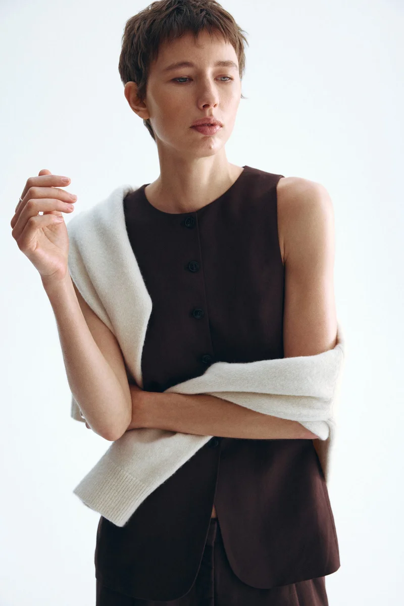 اتش اند ام صدرية بدلة طويلة