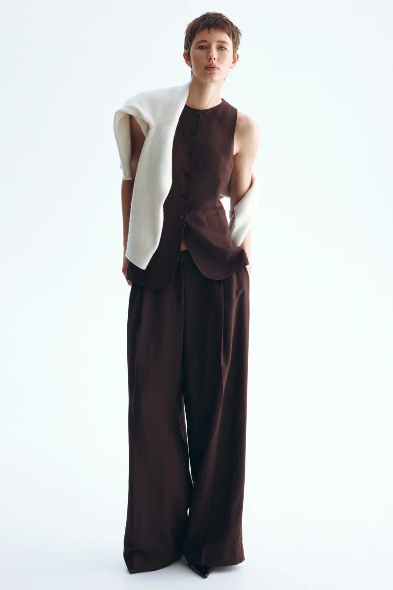 اتش اند ام صدرية بدلة طويلة