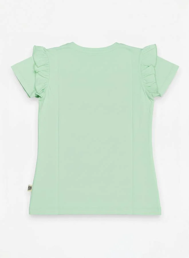 Looney Tunes Graphic Print Round Neck Fashion T-shirt