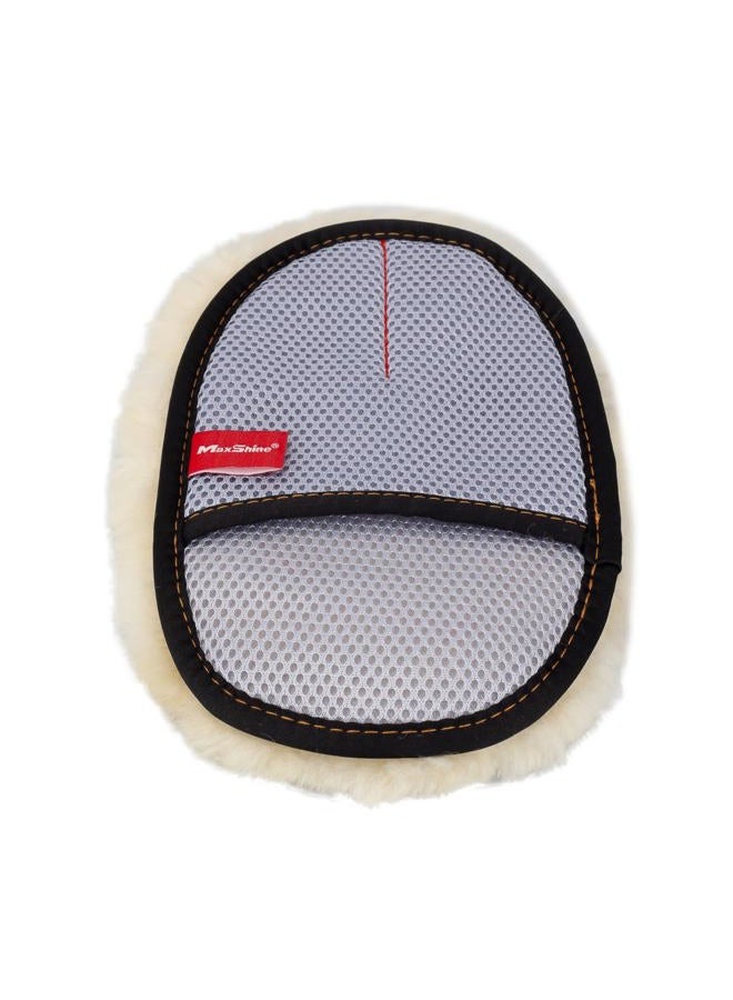MaxShine Premium Sheepskin Wool Mitt, Real Lambs Wool Car Wash Glove Car Cleaning Ultra Soft Lambskin Wash Pad - Image 4