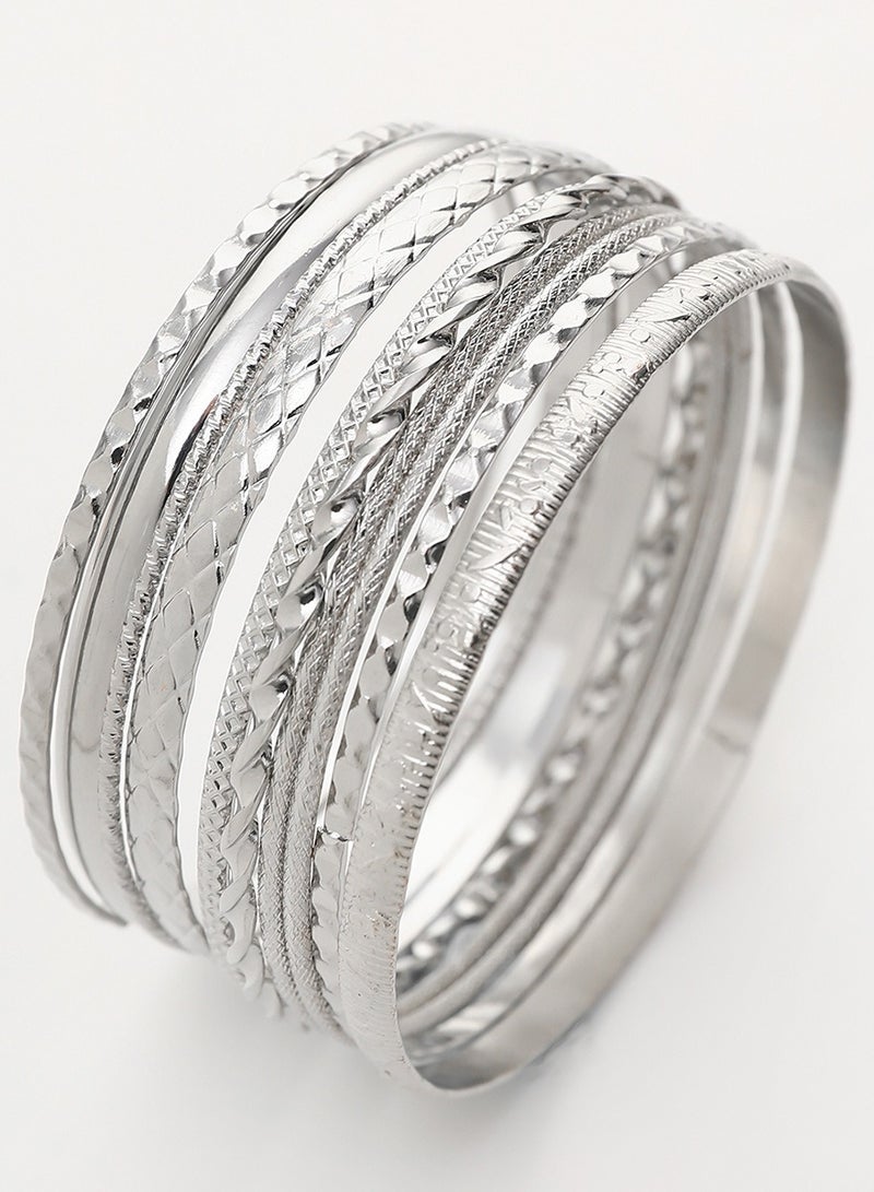 أساور بتصميم دائري بأشكال هندسية، موضة جديدة - Image 2