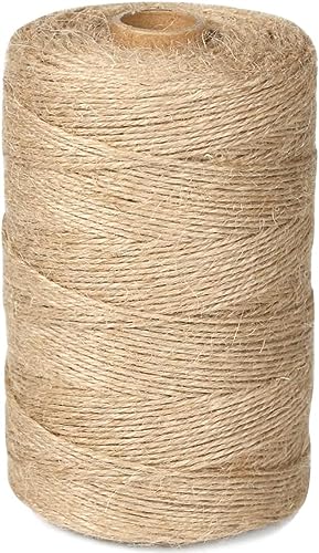 PH PERKHOMY PerkHomy 1100FT Jute Twine String 2mm 3ply Natural Thin Twine for Craft Gardening Gift Wrapping Packing Material Wedding Christmas Decoration Bulk - Image 1
