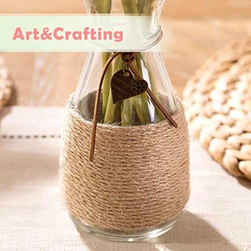 PH PERKHOMY PerkHomy 1100FT Jute Twine String 2mm 3ply Natural Thin Twine for Craft Gardening Gift Wrapping Packing Material Wedding Christmas Decoration Bulk - Image 5