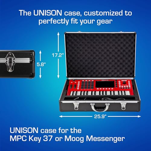 ANALOG CASES Akai MPC Key 37 / Moog Messenger Case - Ultra-Lightweight UNISON Hard Case - Image 5