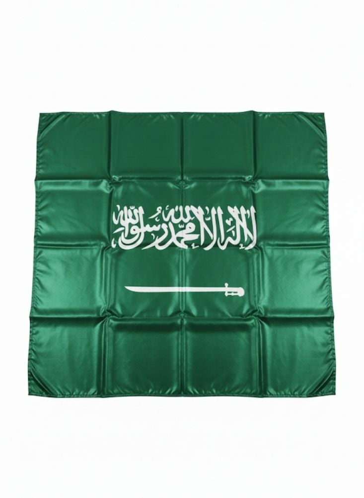 بريميم ملصق غطاء محرك السيارة بمناسبة اليوم الوطني السعودي - تصميم علم أخضر فاخر للسيارات السيدان وسيارات الدفع الرباعي - Image 3