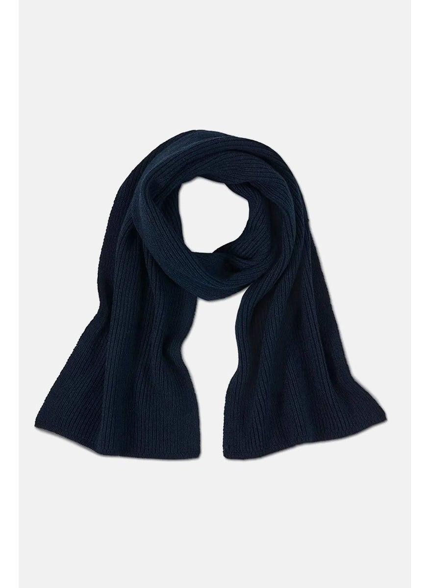 Tchibo Unisex Knitted Scarf 170 x 30 Cm, Dark Blue  - Image 2