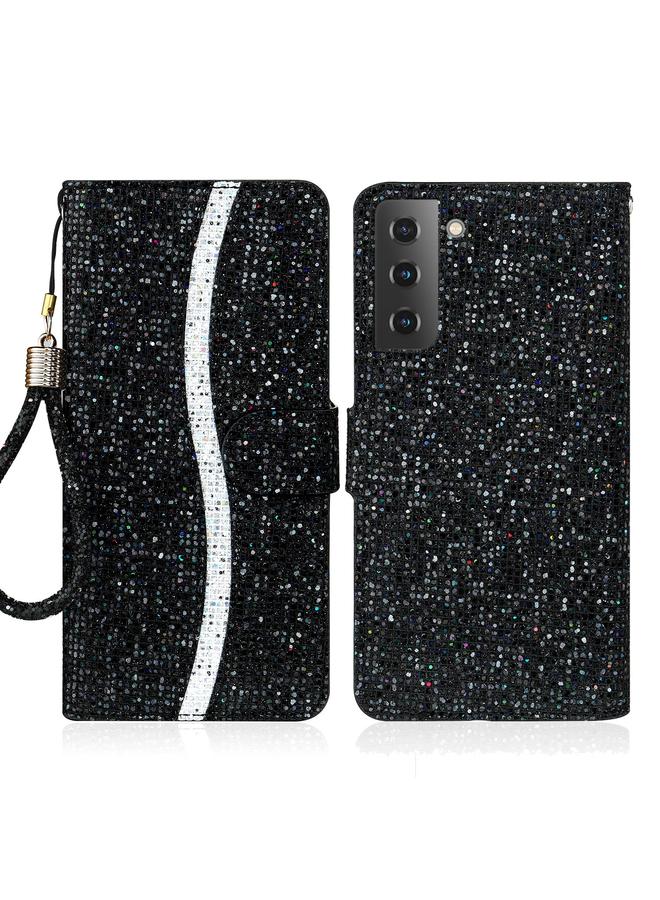 اس-توب جراب لهاتف Samsung Galaxy S23 5G جراب هاتف من الجلد اللامع باللون البودرة - Image 1