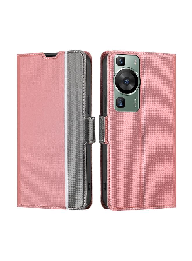 Zaboon Case For Huawei P60 / P60 Pro Twill Texture Side Buckle Leather Phone Case - Image 1