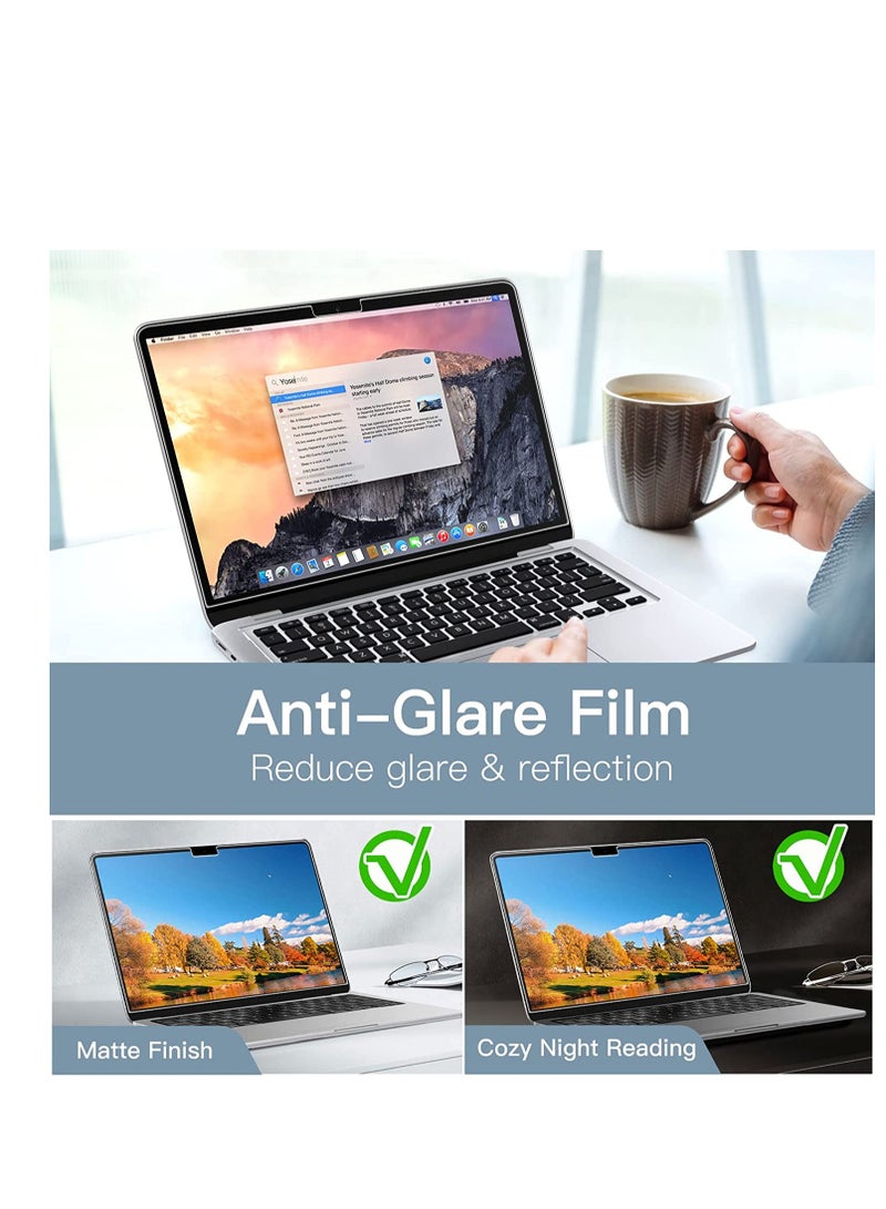 Anti Glare Matte Screen Protector for 2024--2021 MacBook Pro 14" with M4/M3/M2/M1 Chip(A3112/A3185/A3401/A2918/A2992/A2442/A2779), Anti-Reflection Accessories 5H Hardness Protector for MacBook Pro 14.2 Inch (Matte Clear)  - Image 3