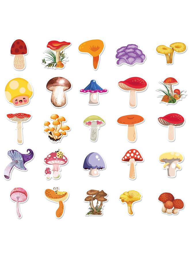 Bluejw 200 Mushroom Stickers Cartoon Plant Mushroom Cute Children's Award Stationery Water Cup Notebook Graffiti Sticker - Image 5