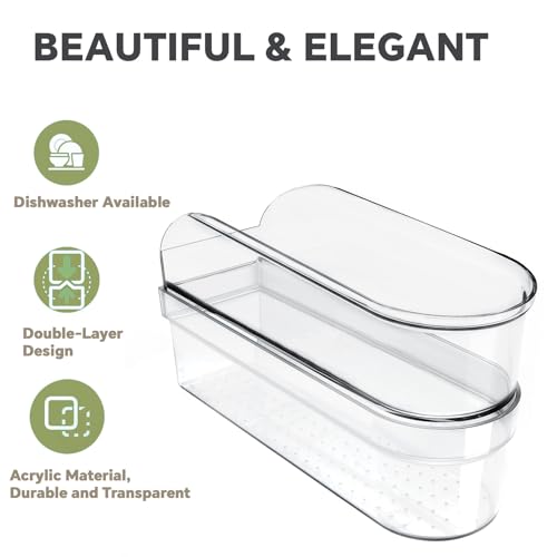 Flybok Hand Mixer Storage Case for KitchenAid KHM5/KHM6/KHM7/KHM9 Series Ultra Power Speed Hand Mixers, Double layer Crylic Transparent Storage Box (Hand Mixer Not Included) (Storage Case) - Image 4
