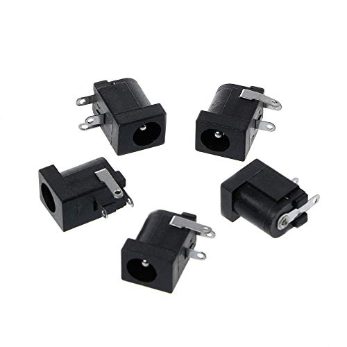 CentIoT - DC Power Supply Jack Socket Female Connector with Round Panel Chasis Mount 12V 3A (2.1 x 5.5mm PCB Mount) - Image 1