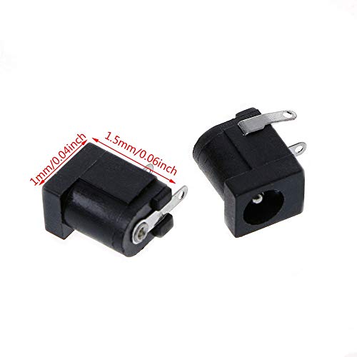 CentIoT - DC Power Supply Jack Socket Female Connector with Round Panel Chasis Mount 12V 3A (2.1 x 5.5mm PCB Mount) - Image 2