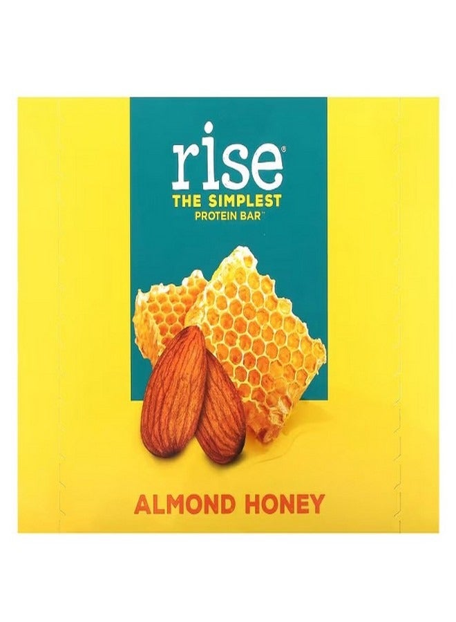 ارتفاع شريط The Simplest Protein Bar Almond Honey 12 Bars 2.1 oz 60 g Each - Image 1