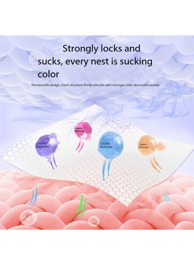 Generic The garment color-absorbing sheet, which comes in a box containing 100 sheets, is nicknamed the "color-absorbing ghost" and has the function of protecting the environment from pollution.  - Image 5