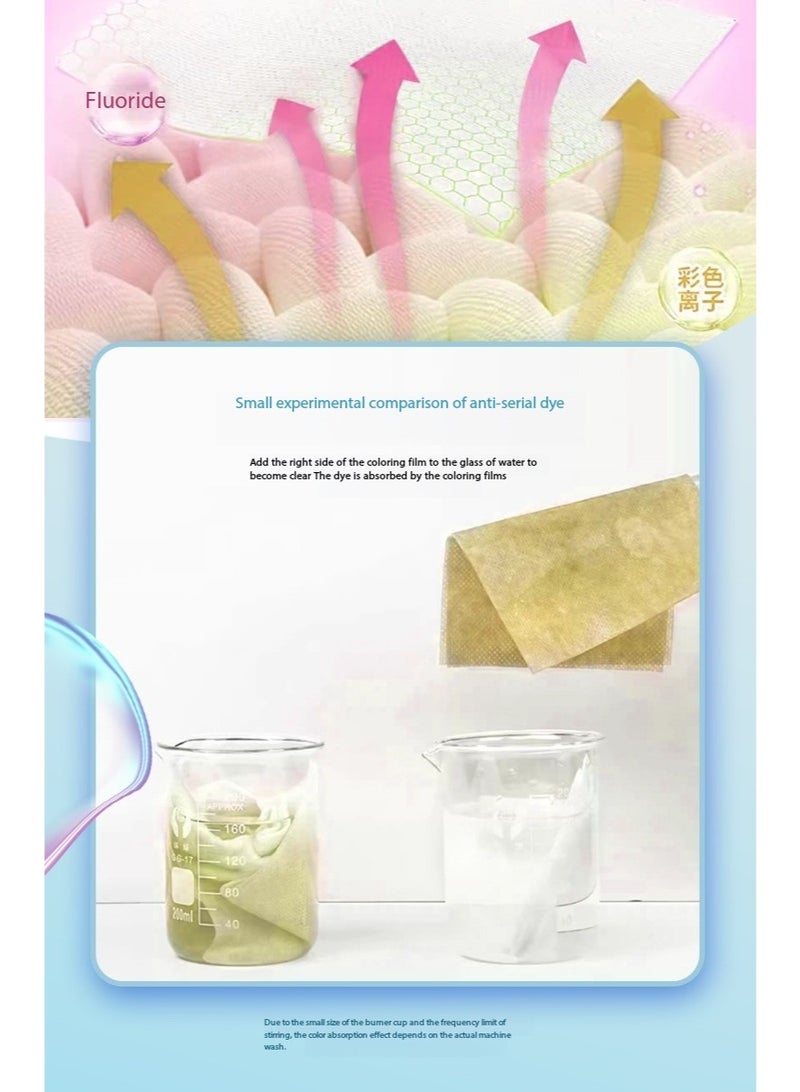 Generic The garment color-absorbing sheet, which comes in a box containing 100 sheets, is nicknamed the "color-absorbing ghost" and has the function of protecting the environment from pollution.  - Image 3