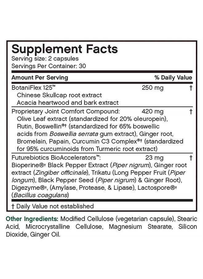 Futurebiotics - InflamMotion, Joint Inflammation Complex, 60 Vegetarian Capsules - Image 1